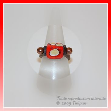Bague nougat à la cerise