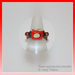 Bague nougat à la cerise