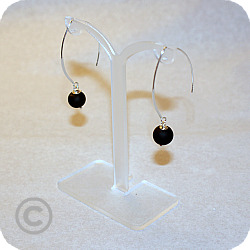 Boucles d'oreilles "Verre dépoli"