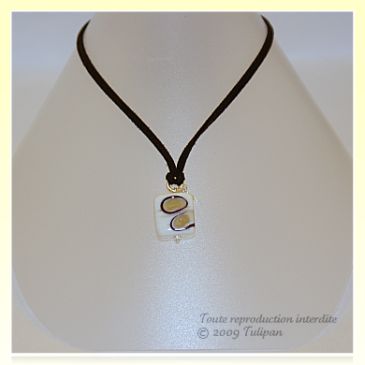 Pendentif nougat naturel