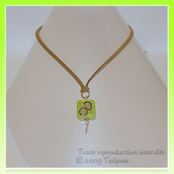Pendentif nougat carré à l'anis